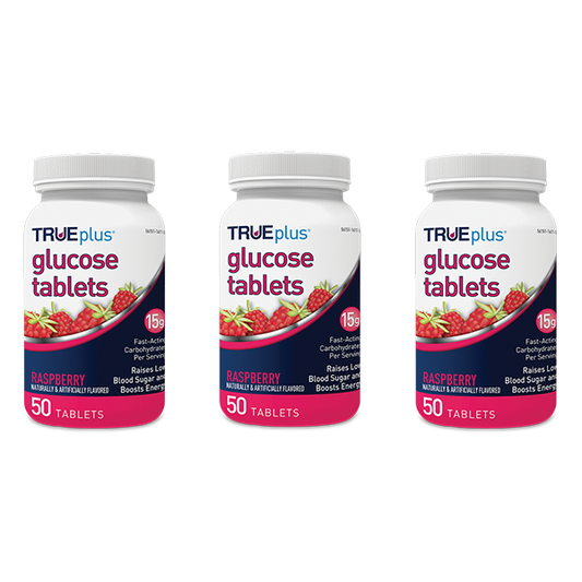 TRUEplus Glucose Tabs - Raspberry 50 ct. - Pack of 3