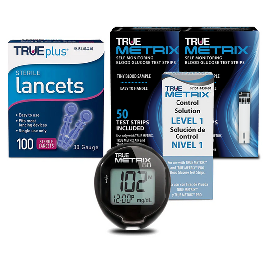 TRUE METRIX GO® Meter Kit with 100 Strips and 100 Lancets
