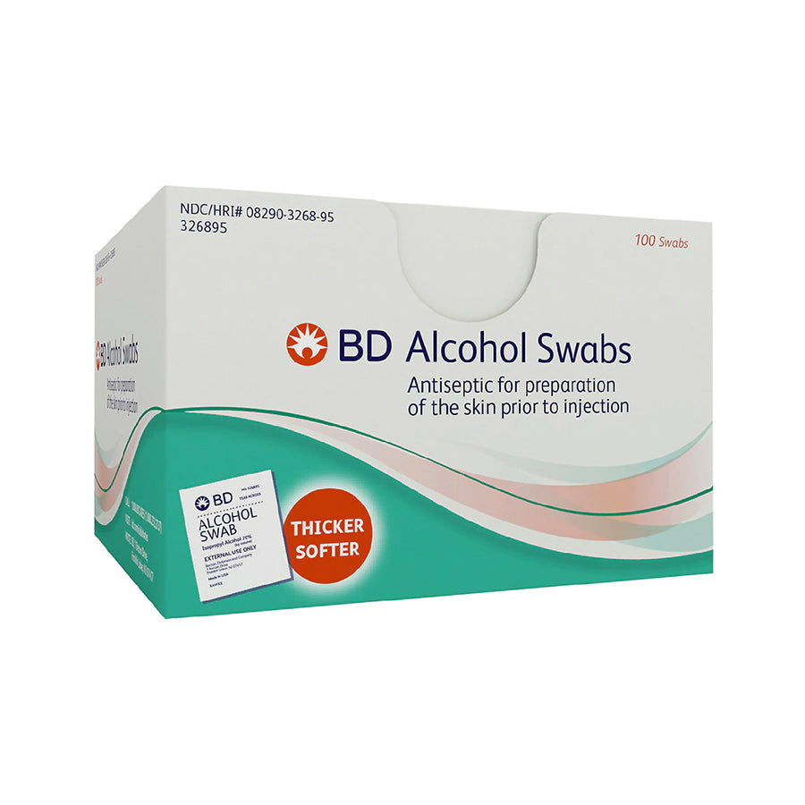BD Alcohol Swabs - Box of 100