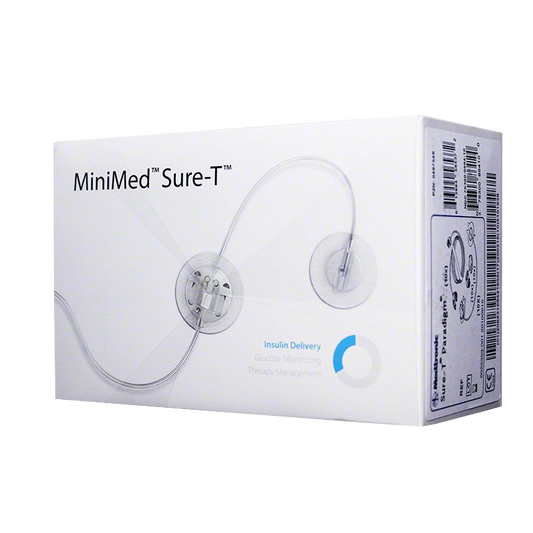 Medtronic Minimed MMT864 Sure-T Infusion Set - 29G 6mm Cannula and 23" Tubing - 10/BX