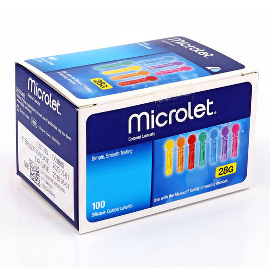Bayer Color Microlet Lancets 100ct
