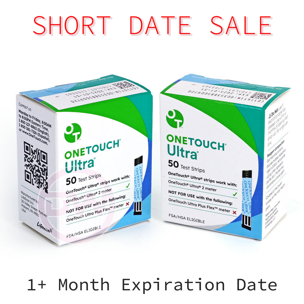 One Touch Ultra Test Strips 100ct - Short Dated - 1 Month