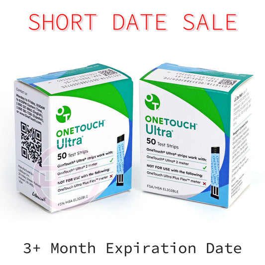 OneTouch Ultra Test Strips 100ct - Short Dated - 3 Months