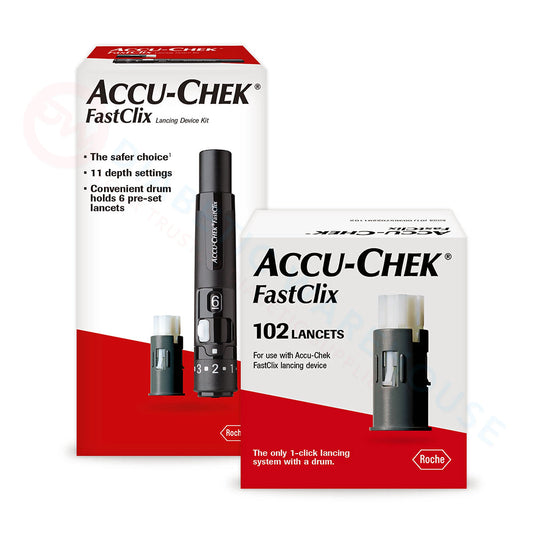 Accu-Chek FastClix Lancing Bundle (Lancing Device and 100 Lancets)
