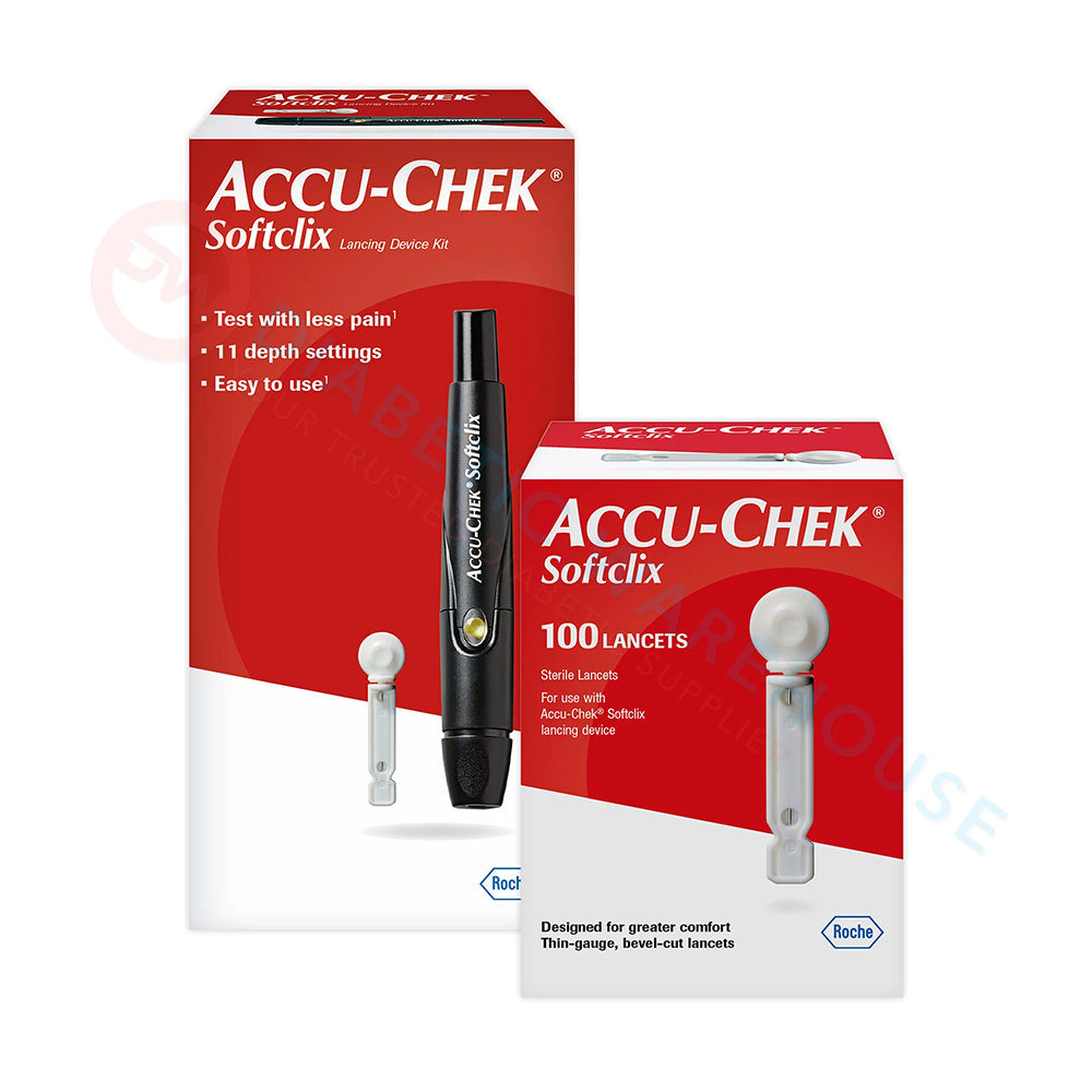 Accu-Chek SoftClix Lancing Bundle (Lancing Device and 100 Lancets)