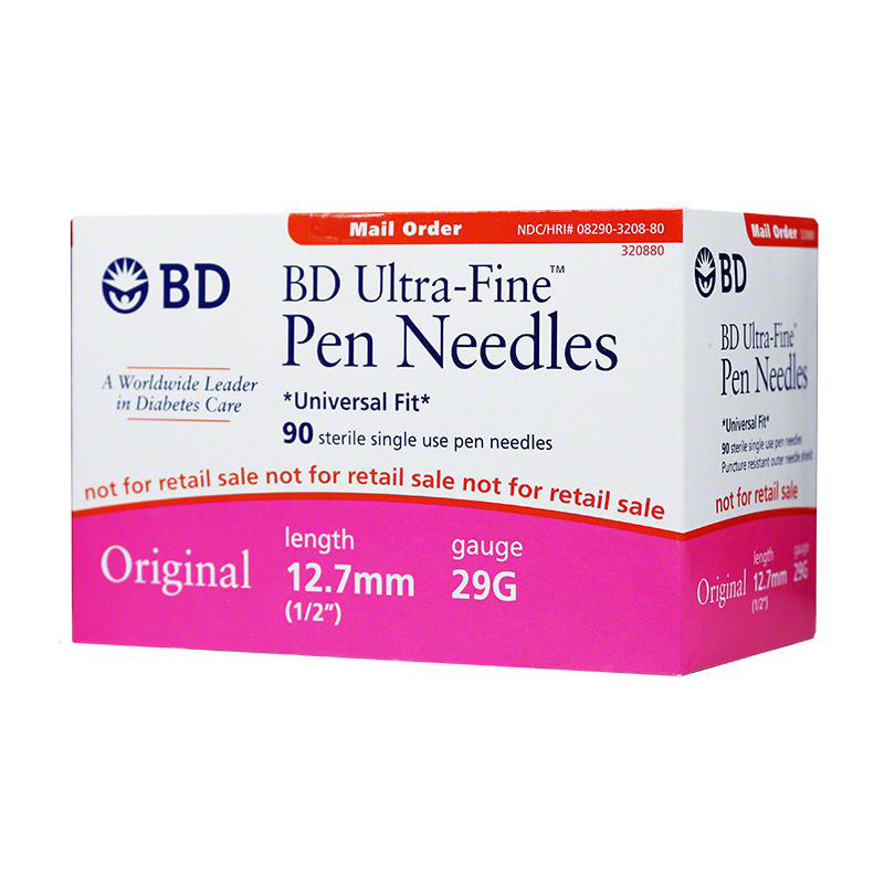 BD Ultra-Fine Pen Needles - 29G 1/2" 90/BX