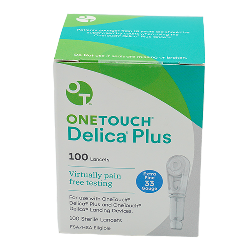 OneTouch Delica Plus Lancets 33G - 100 Count