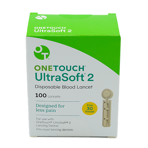 OneTouch UltraSoft 2 Lancets - 100 Count