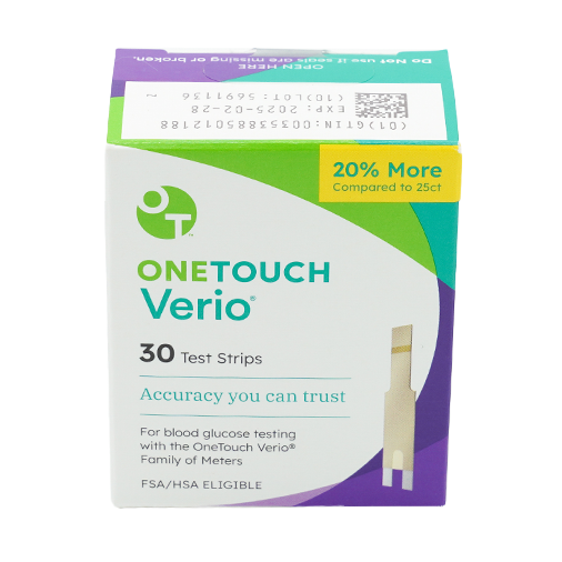 OneTouch Verio Test Strips 30 Count