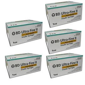 BD Embecta Ultra-Fine Insulin Syringes Short Needle 31g 1cc 5/16in 90/bx - Case of 5 (328289) (formerly BD)