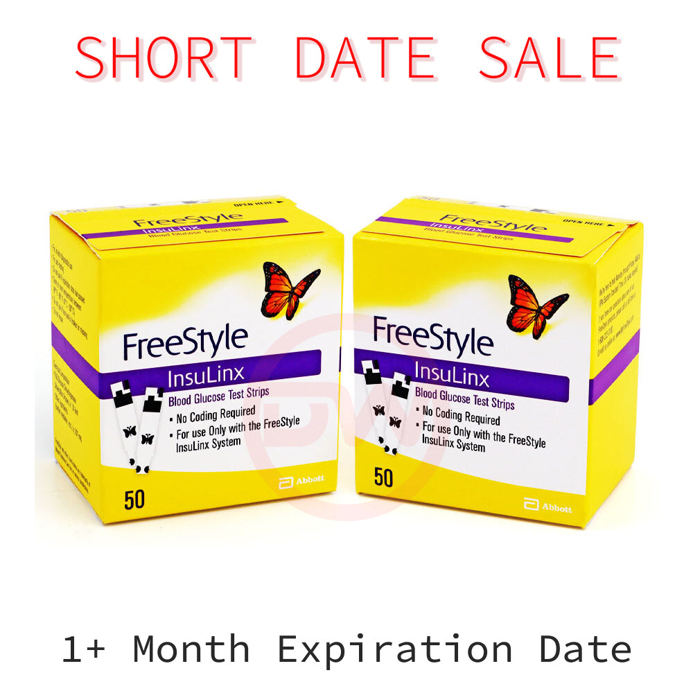 FreeStyle InsuLinx Test Strips 100ct - Short Dated - 1 Month