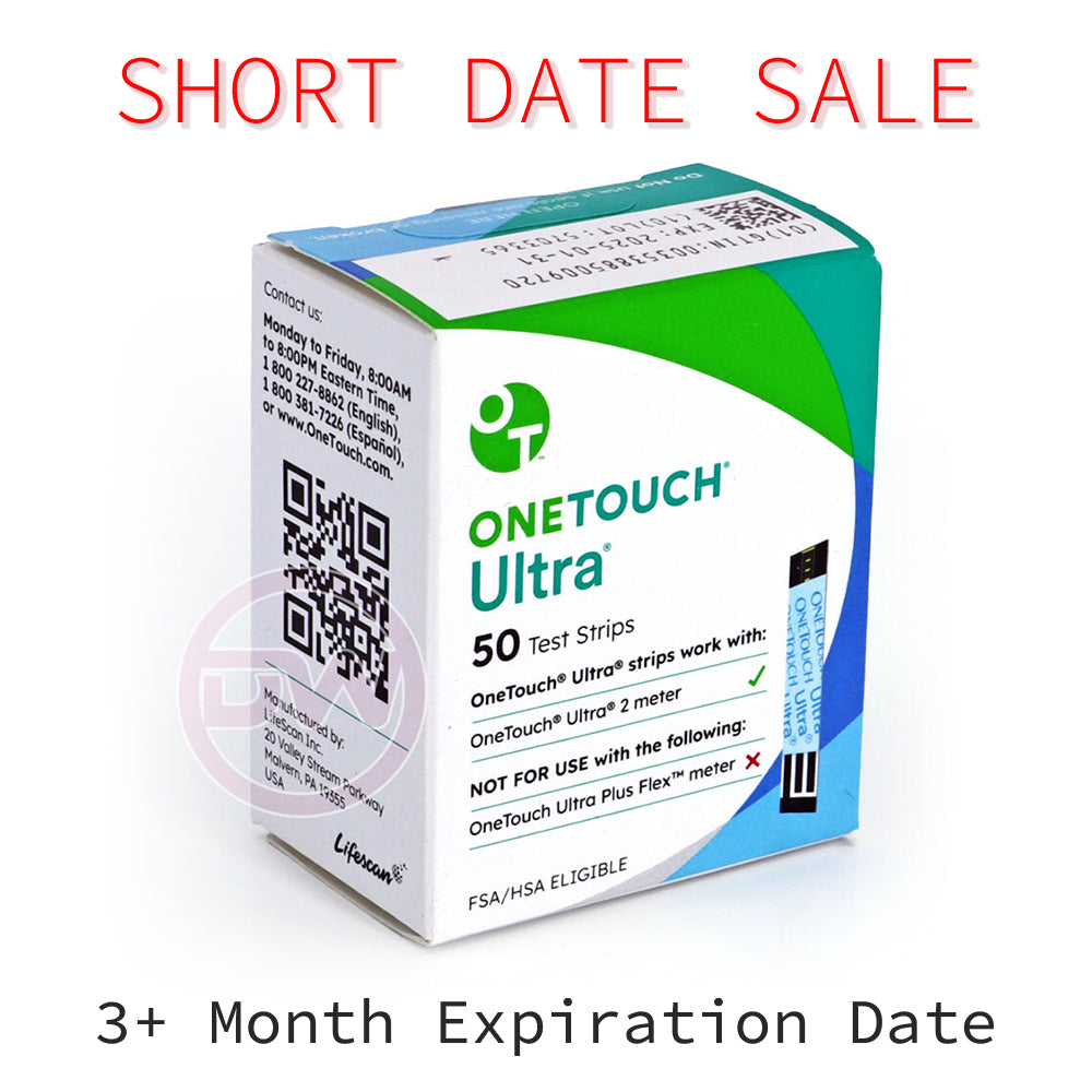 One Touch Ultra Test Strips 50ct - Short Dated - 3 Months